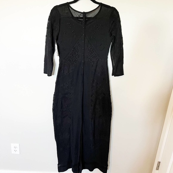 Free People Say You Love Me Maxi Dress black women’s size 4 NWT - Picture 8 of 16